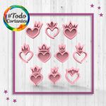 3565-Set-stamps-corazones-corona.68