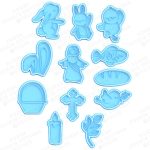 Easter cookie cutter set of 12