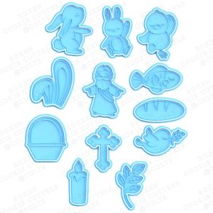 Easter cookie cutter set of 12