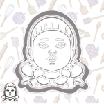 Squid game cookie cutters - young-hee doll